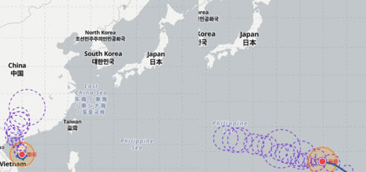 台風9号バービー・台風10号メイサーク