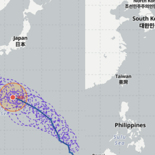 台風18号（ソウデル）台風21号（アッサニー）