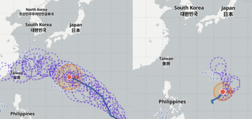 台風18号（ソウデル）台風21号（アッサニー）