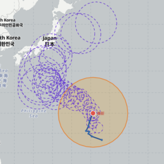 台風25号（ドゥージェン）